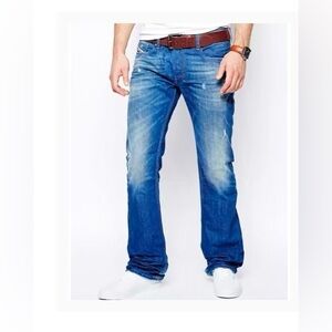 Diesel Safado Jeans Mens 31*32 Mended Altered Distressed Regular Slim Straight